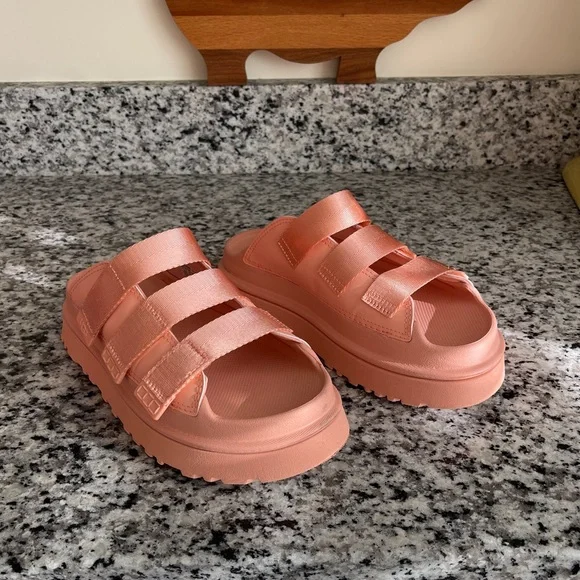 UGG GoldenGlow Slide Sun Pink Womens 8 - Picture 3 of 8